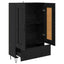 Highboard Sort eg 69,5 x 31 x 115 cm Konstrueret træ