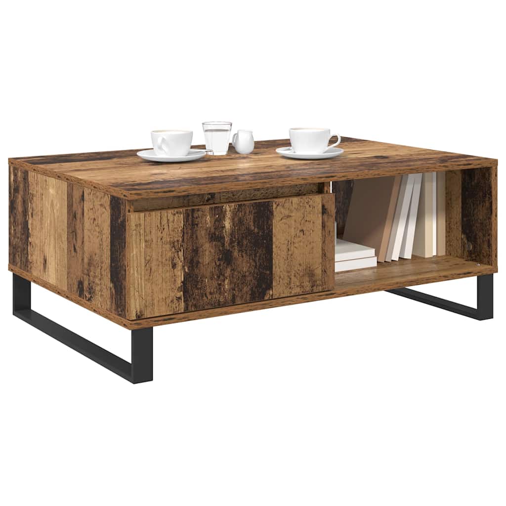 Sofabord Gammelt træ 90 x 60 x 35 cm Konstrueret træ