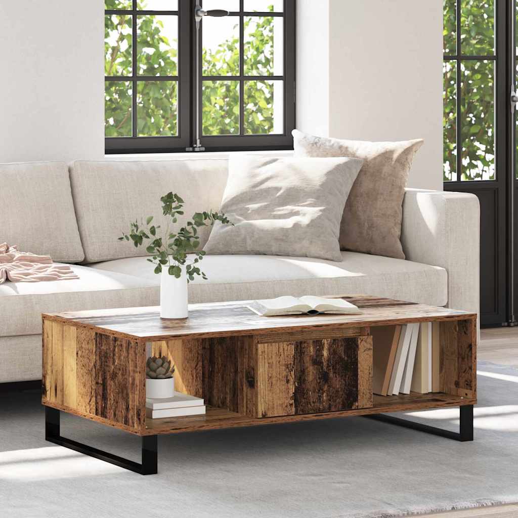 Sofabord Gammelt træ 104 x 60 x 35 cm Konstrueret træ