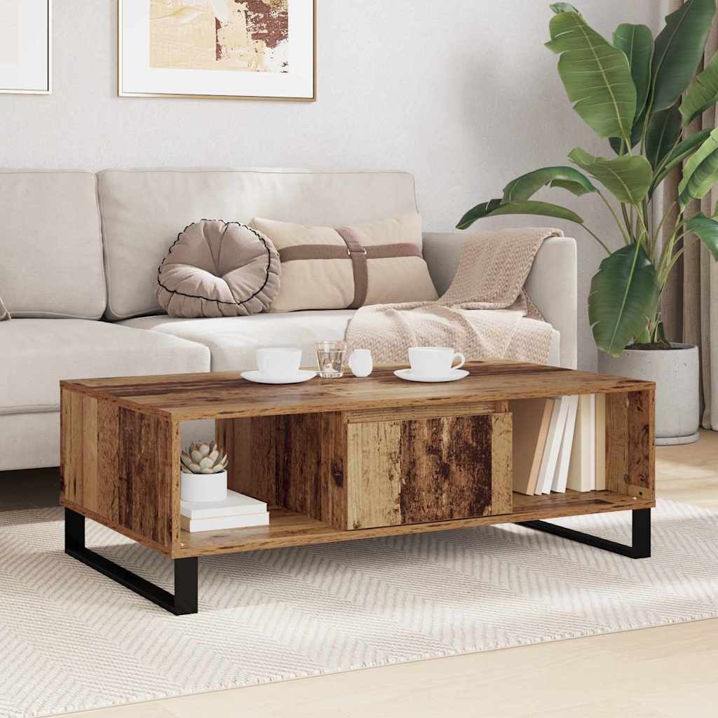 Sofabord Gammelt træ 104 x 60 x 35 cm Konstrueret træ