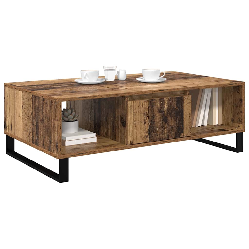 Sofabord Gammelt træ 104 x 60 x 35 cm Konstrueret træ