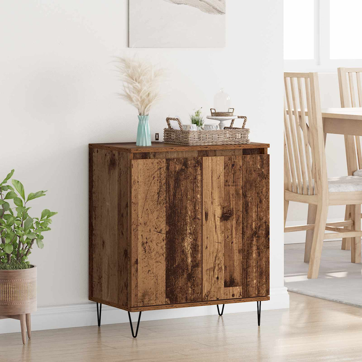 Sideboard Gammelt træ 60 x 35 x 70 cm Konstrueret træ