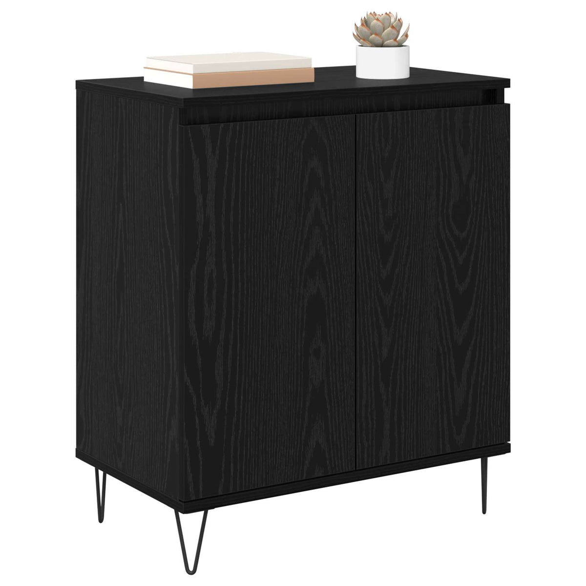 Sideboard Sort eg 60 x 35 x 70 cm Konstrueret træ