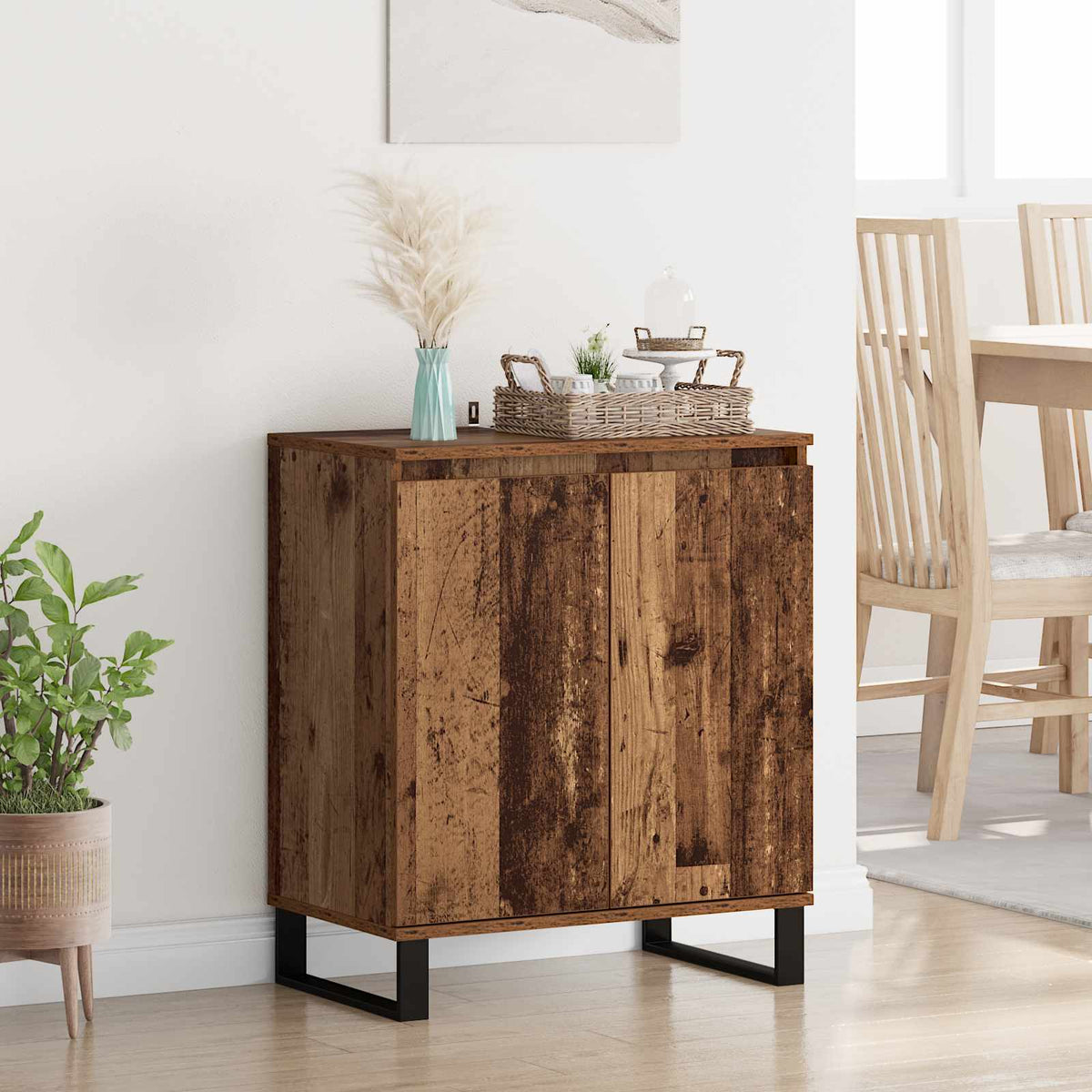Sideboard Gammelt træ 60 x 35 x 70 cm Konstrueret træ