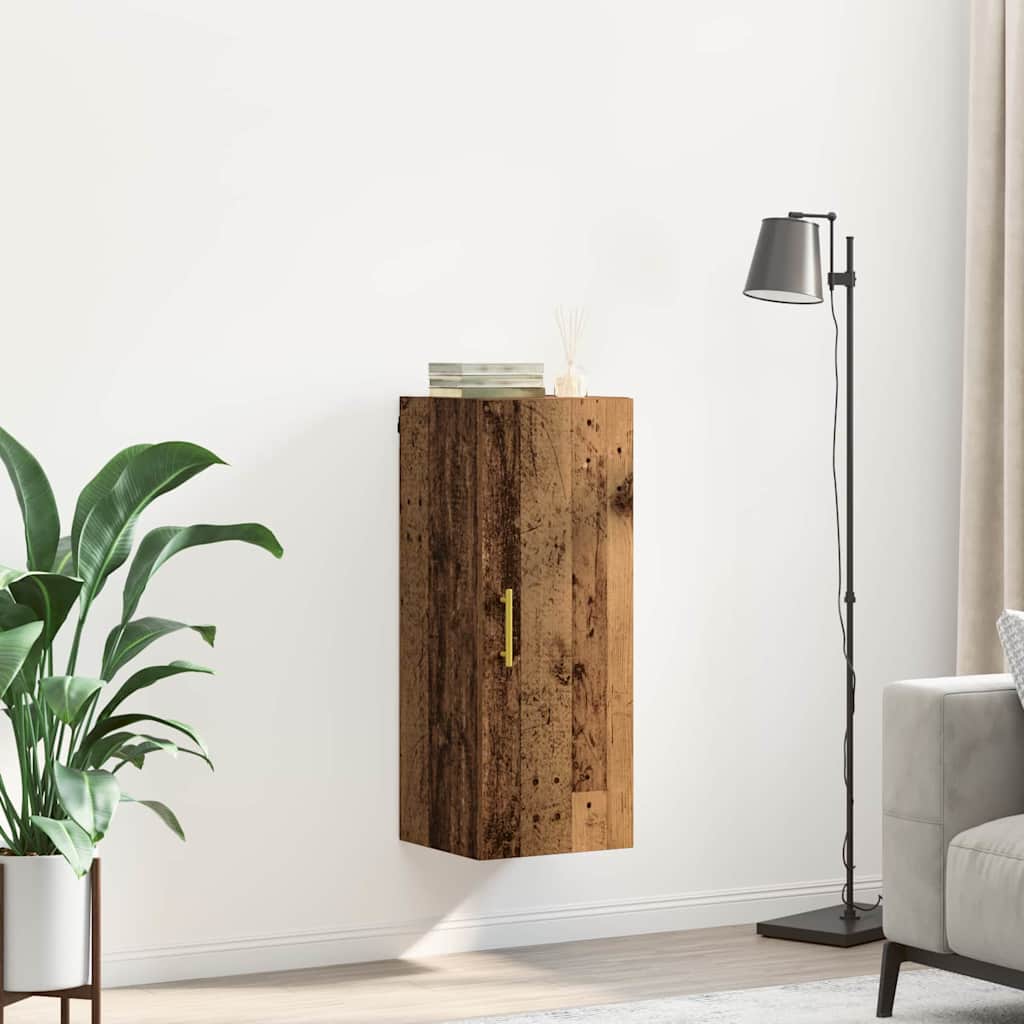 Vægskab Gammelt træ 34,5 x 34 x 90 cm Konstrueret træ
