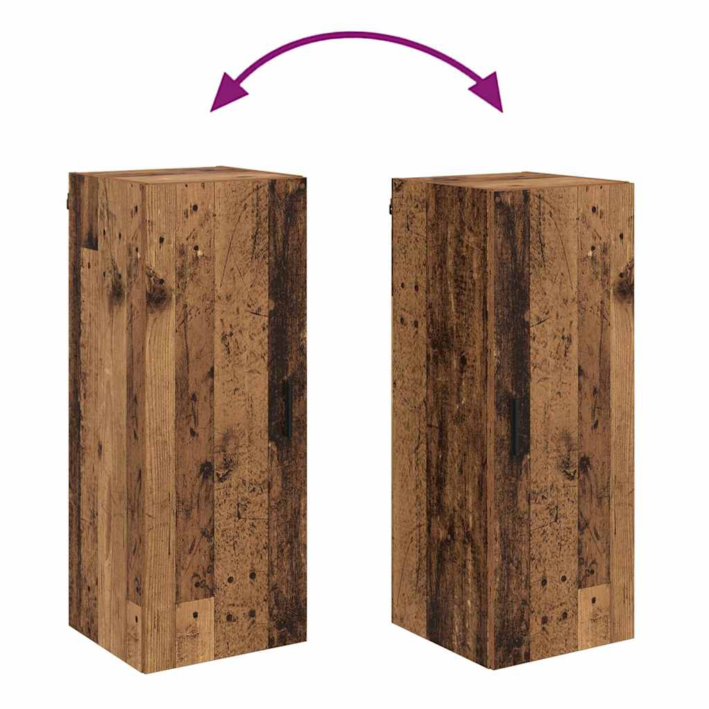 Vægskab Gammelt træ 34,5 x 34 x 90 cm Konstrueret træ