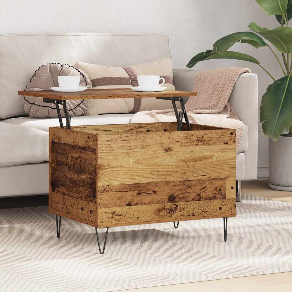 Sofabord Gammelt træ 60 x 44,5 x 45 cm Konstrueret træ