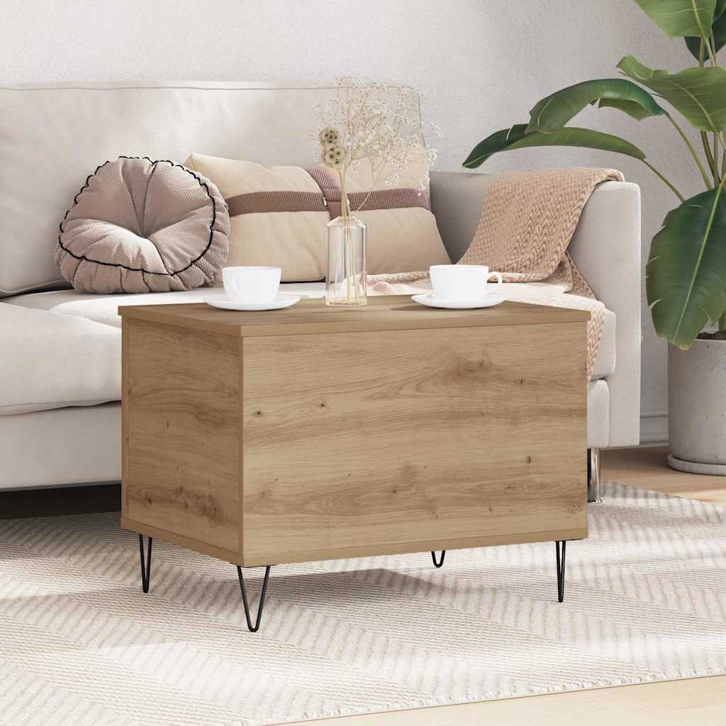 Sofabord Artisan Egetræ 60 x 44,5 x 45 cm Konstrueret træ
