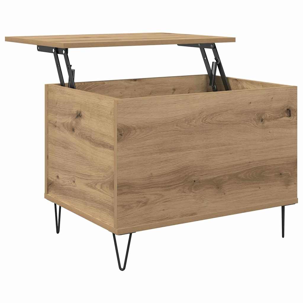 Sofabord Artisan Egetræ 60 x 44,5 x 45 cm Konstrueret træ