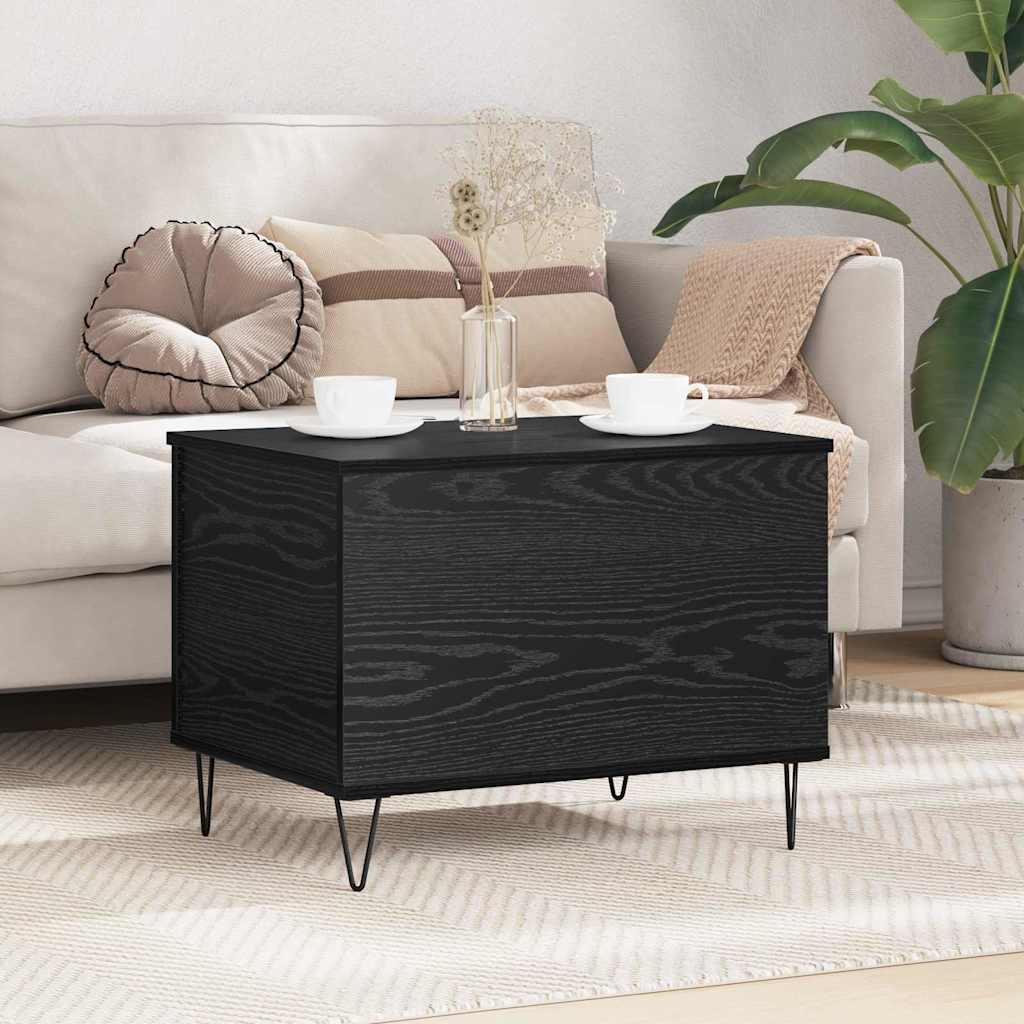Sofabord Sort eg 60 x 44,5 x 45 cm Konstrueret træ
