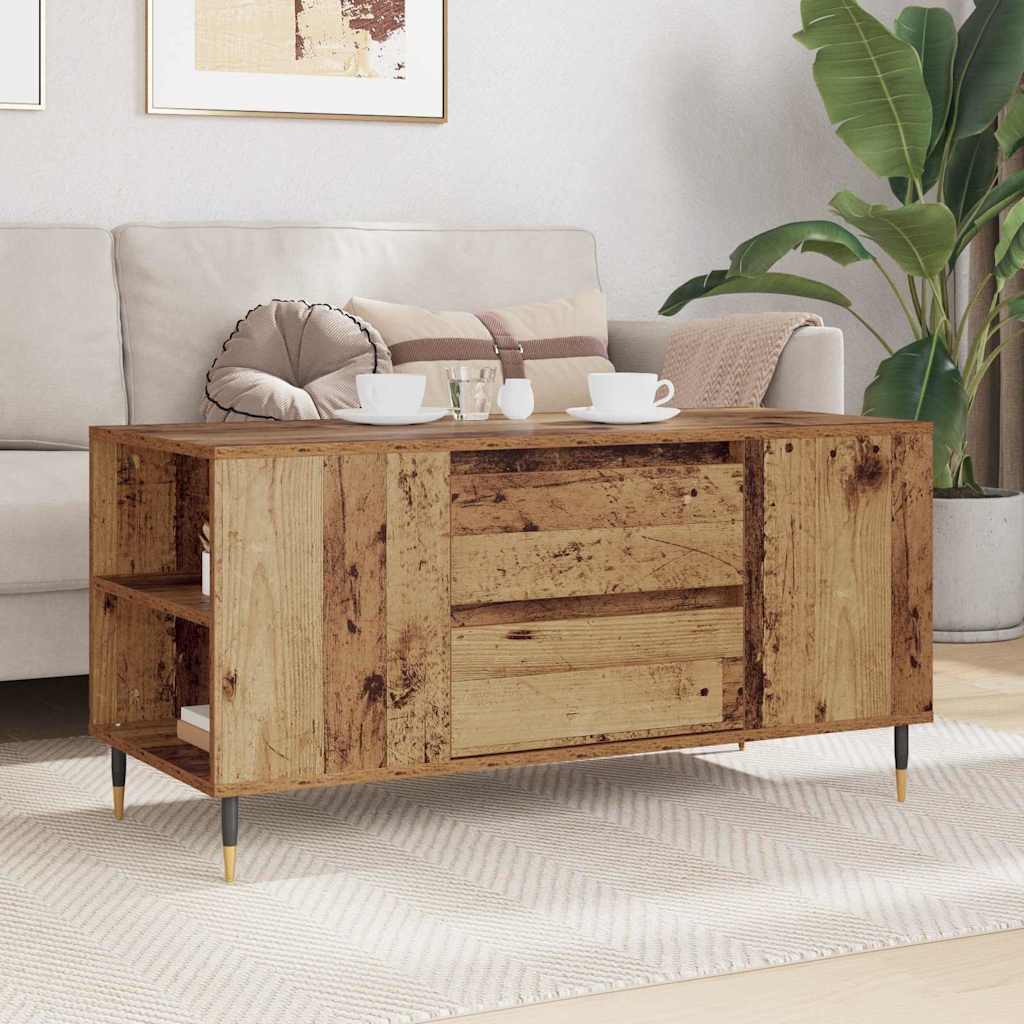 Sofabord Gammelt træ 102 x 44,5 x 50 cm Konstrueret træ