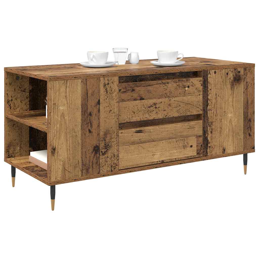Sofabord Gammelt træ 102 x 44,5 x 50 cm Konstrueret træ