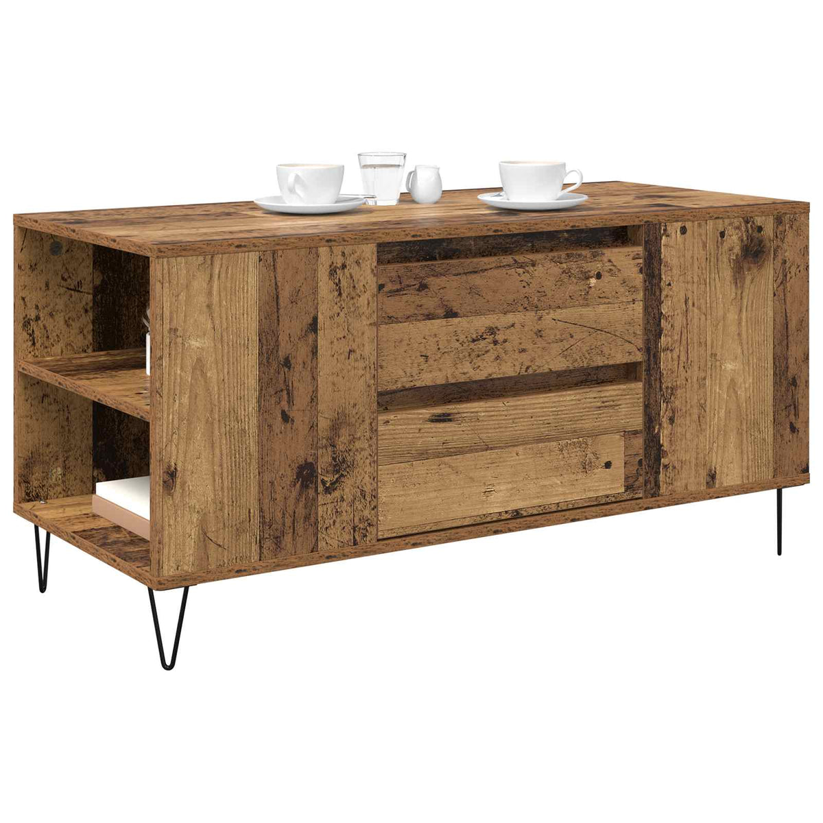 Sofabord Gammelt træ 102 x 44,5 x 50 cm Konstrueret træ