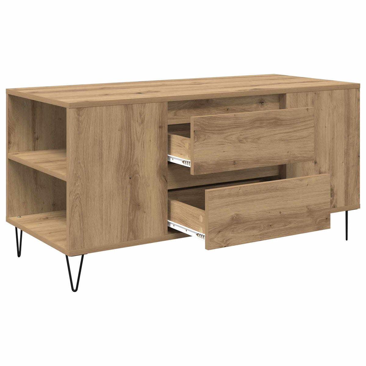 Sofabord Artisan Egetræ 102 x 44,5 x 50 cm Konstrueret træ