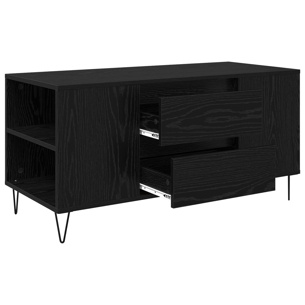 Sofabord Sort eg 102 x 44,5 x 50 cm Konstrueret træ