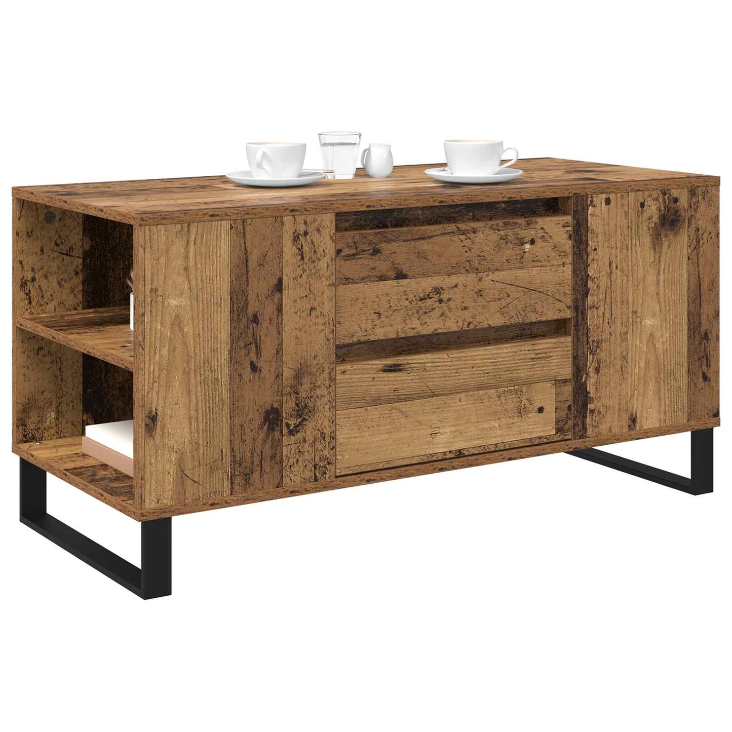Sofabord Gammelt træ 102 x 44,5 x 50 cm Konstrueret træ