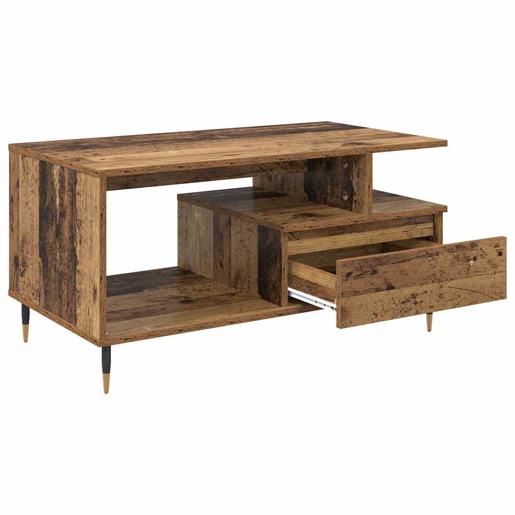 Sofabord Gammelt træ 90 x 49 x 45 cm Konstrueret træ