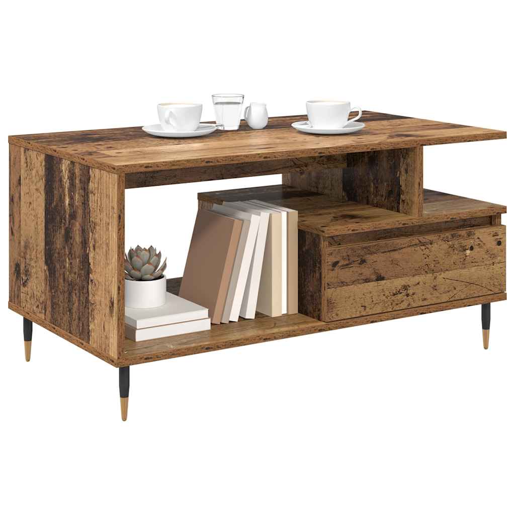 Sofabord Gammelt træ 90 x 49 x 45 cm Konstrueret træ