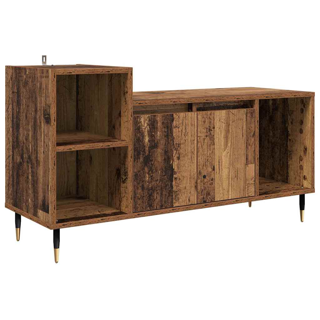 TV-skab 100 x 35 x 55 cm Gammelt træ Konstrueret træ