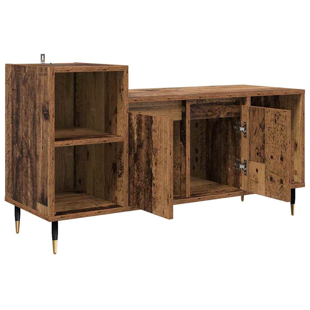 TV-skab 100 x 35 x 55 cm Gammelt træ Konstrueret træ