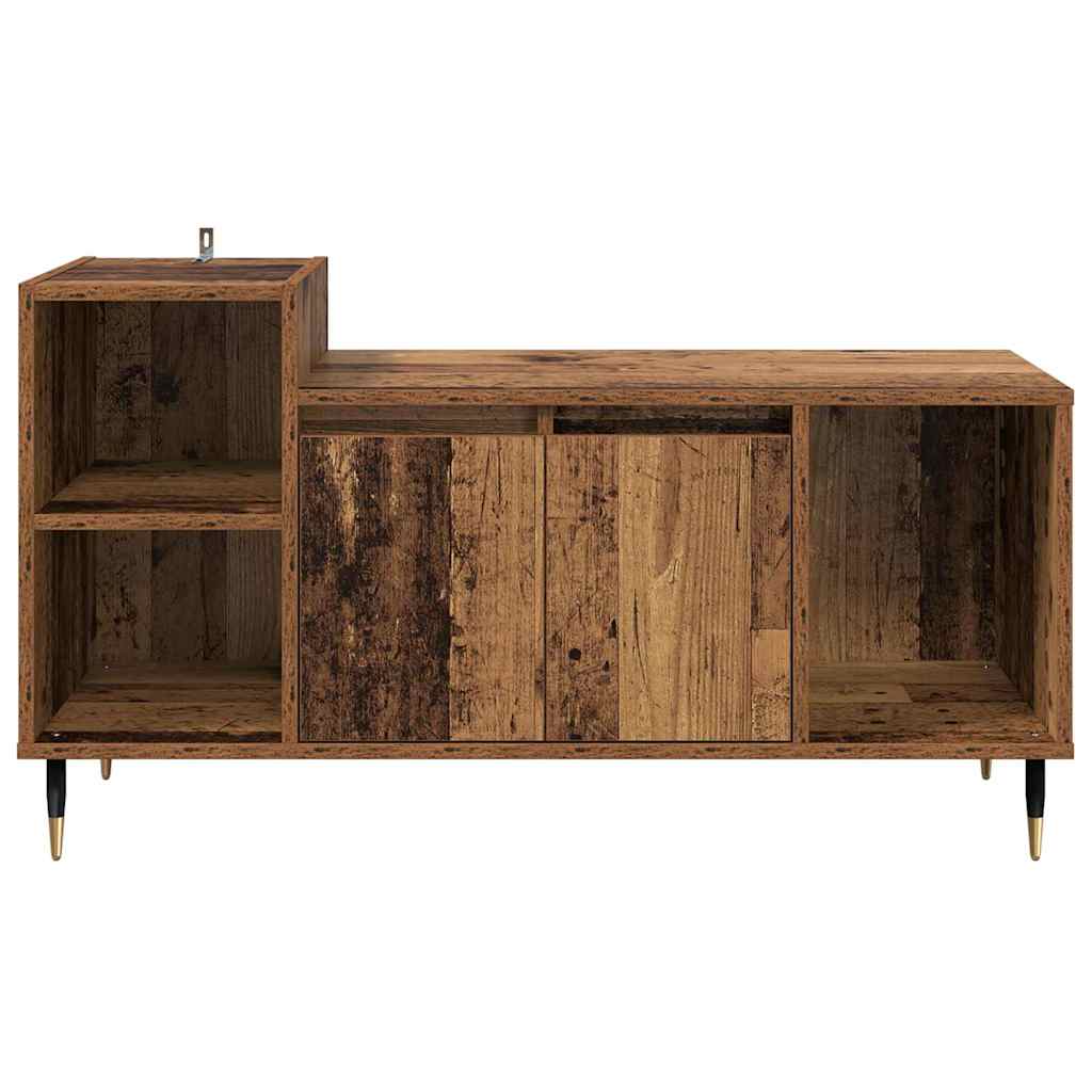 TV-skab 100 x 35 x 55 cm Gammelt træ Konstrueret træ