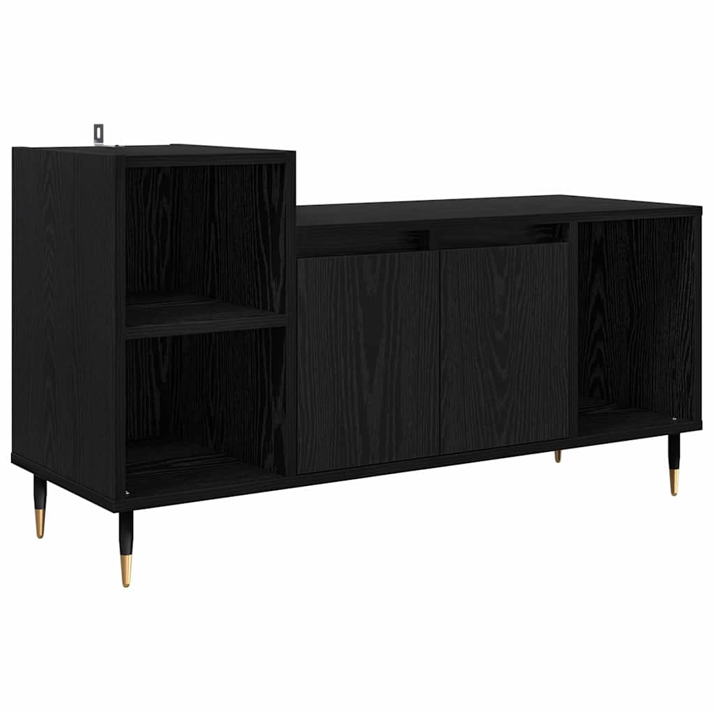 TV-skab 100 x 35 x 55 cm Sort eg Konstrueret træ
