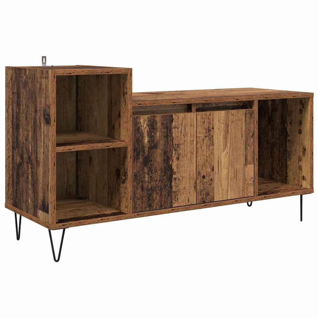 TV-skab 100 x 35 x 55 cm Gammelt træ Konstrueret træ