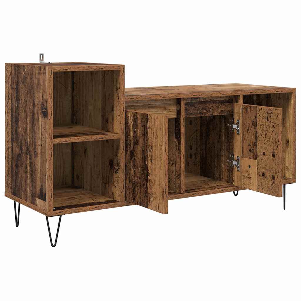 TV-skab 100 x 35 x 55 cm Gammelt træ Konstrueret træ