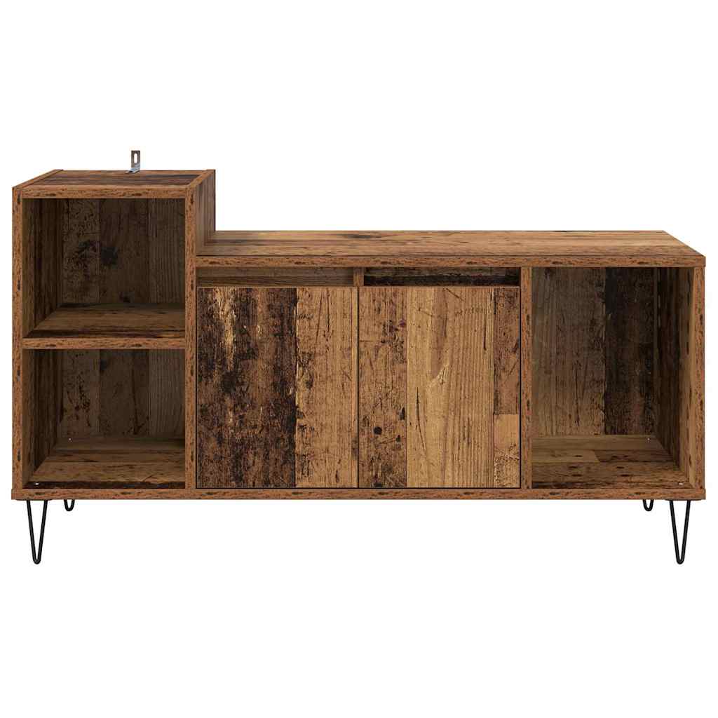 TV-skab 100 x 35 x 55 cm Gammelt træ Konstrueret træ