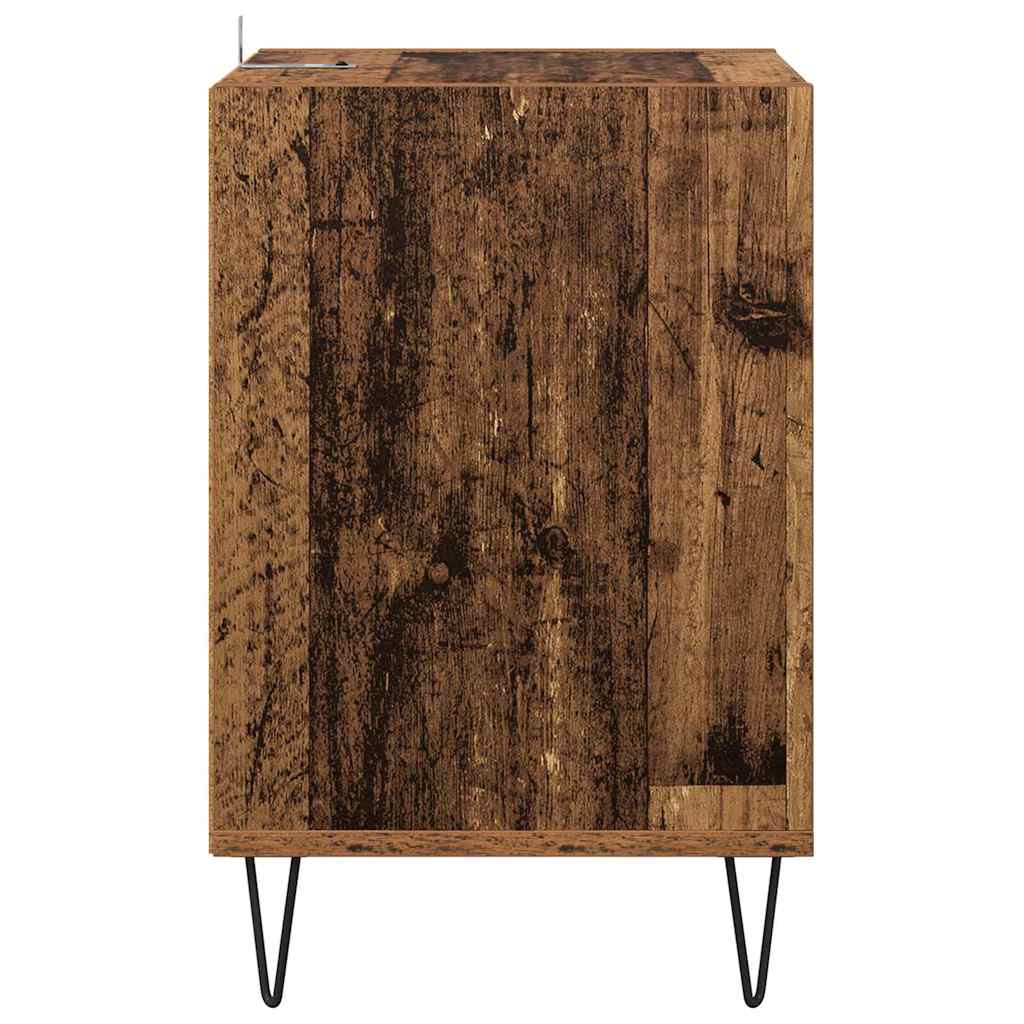 TV-skab 100 x 35 x 55 cm Gammelt træ Konstrueret træ
