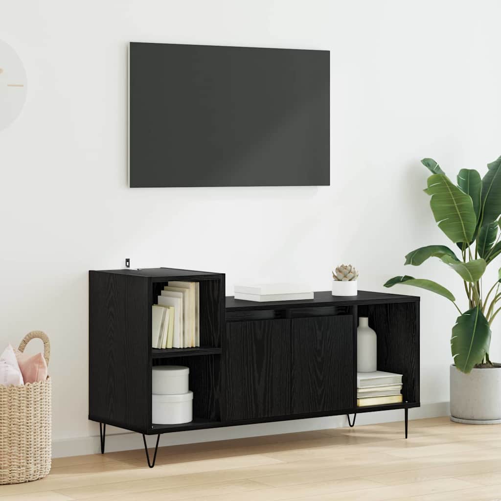TV-skab 100 x 35 x 55 cm Sort eg Konstrueret træ