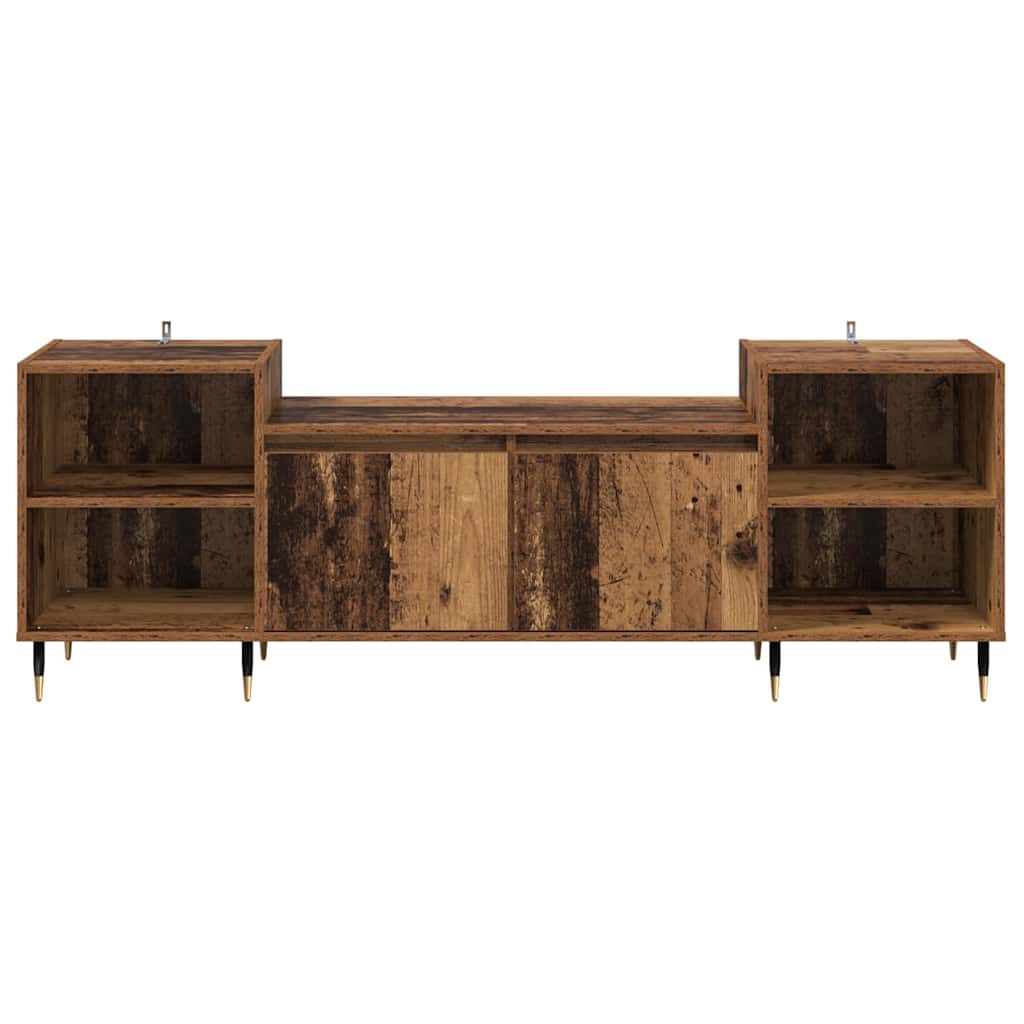 TV-skab 160 x 35 x 55 cm Gammelt træ Konstrueret træ