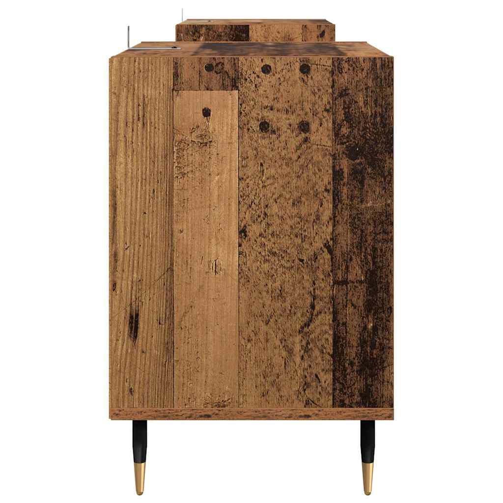TV-skab 160 x 35 x 55 cm Gammelt træ Konstrueret træ