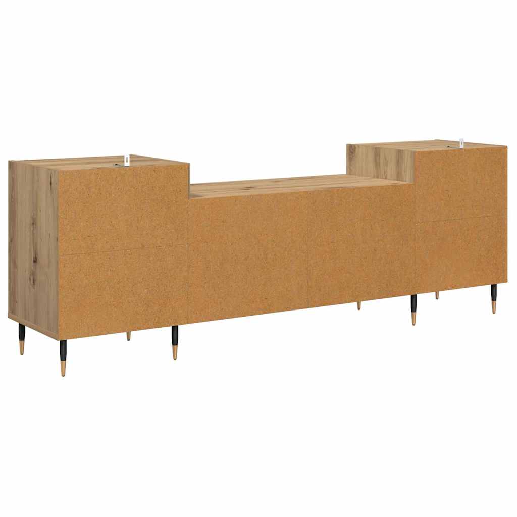 TV-skab 160 x 35 x 55 cm Artisan Egetræ Konstrueret træ