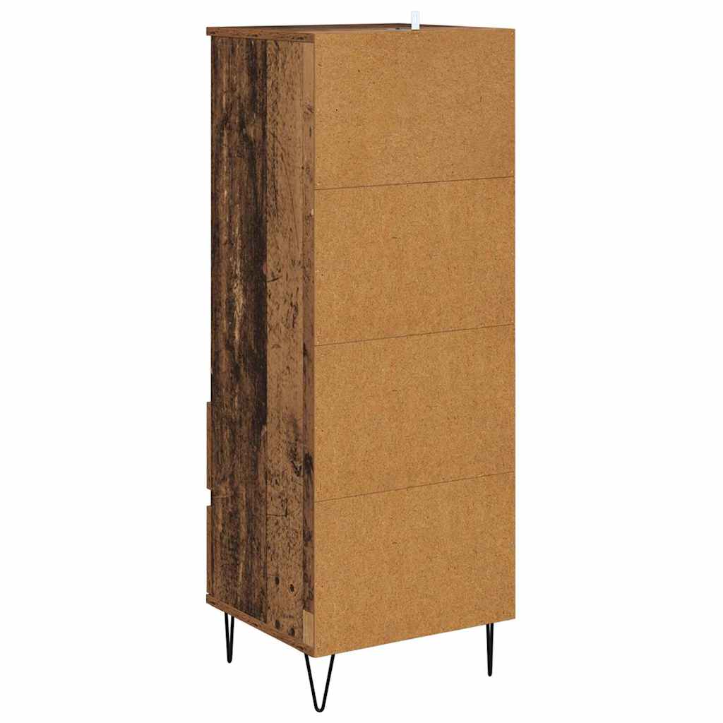 Highboard Gammelt træ 40 x 36 x 110 cm Konstrueret træ