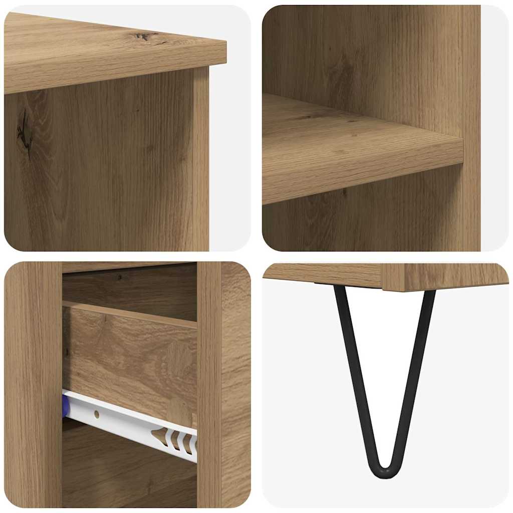 Highboard Artisan Egetræ 40 x 36 x 110 cm Konstrueret træ