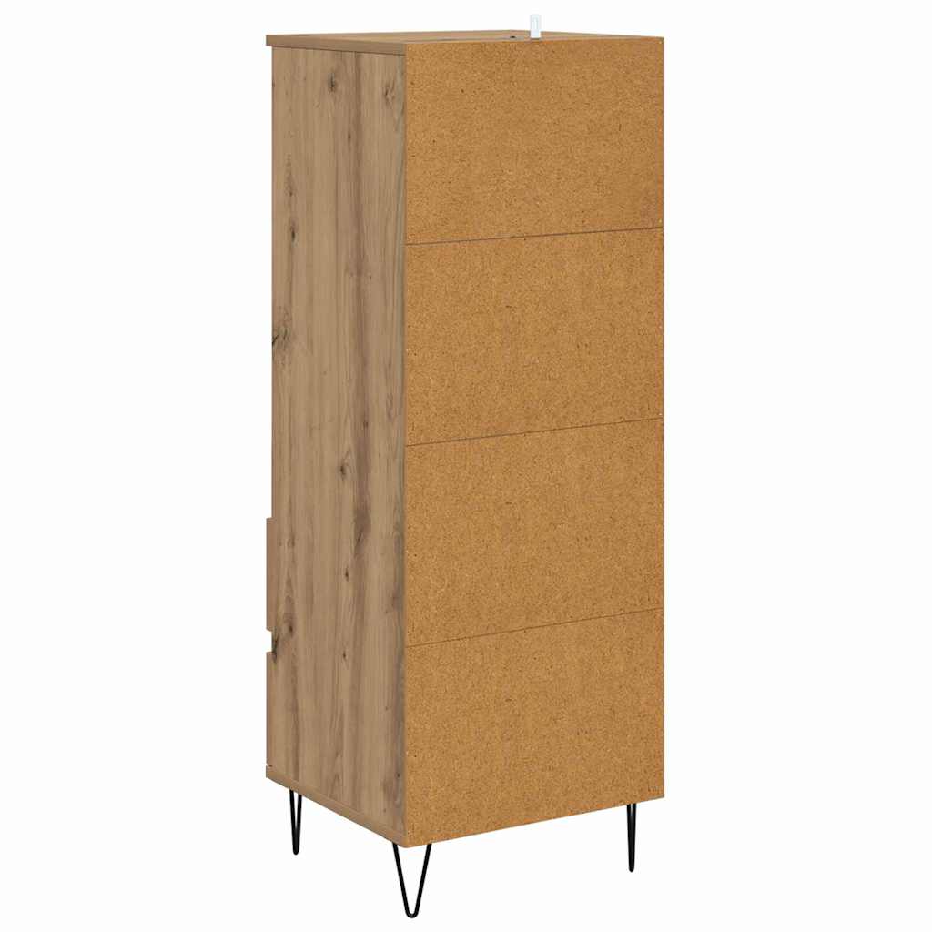 Highboard Artisan Egetræ 40 x 36 x 110 cm Konstrueret træ