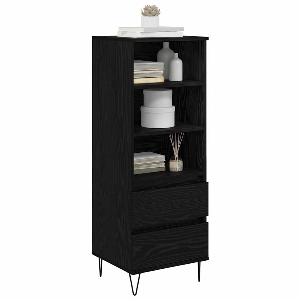 Highboard Sort eg 40 x 36 x 110 cm Konstrueret træ