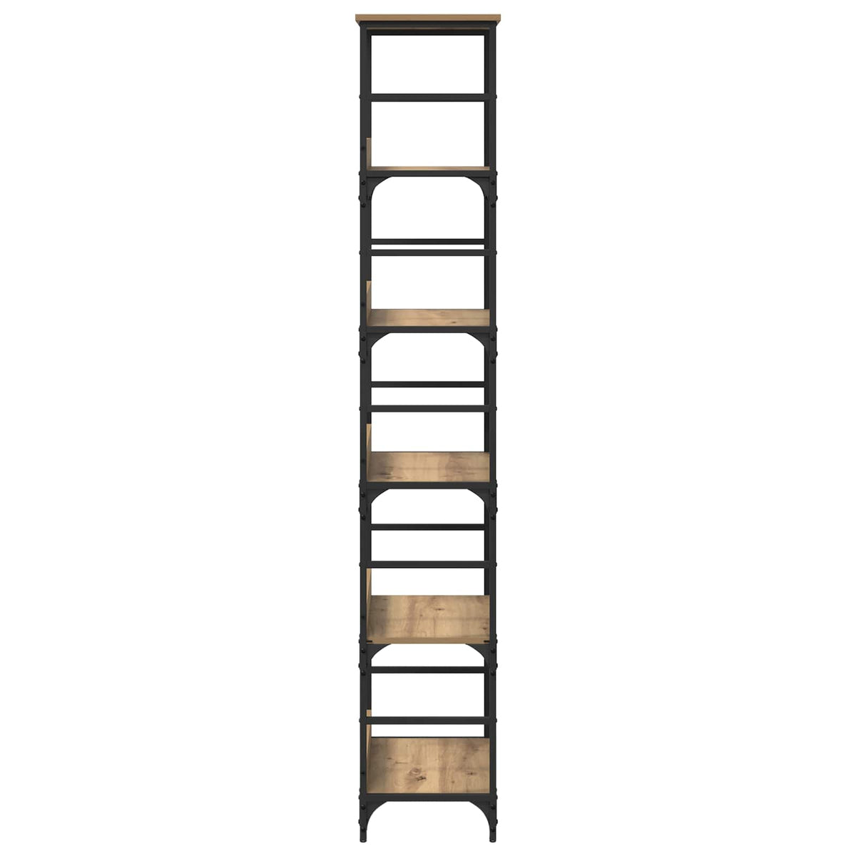Bogreol 5 niveauer 50 x 33 x 188,5 cm Konstrueret træ