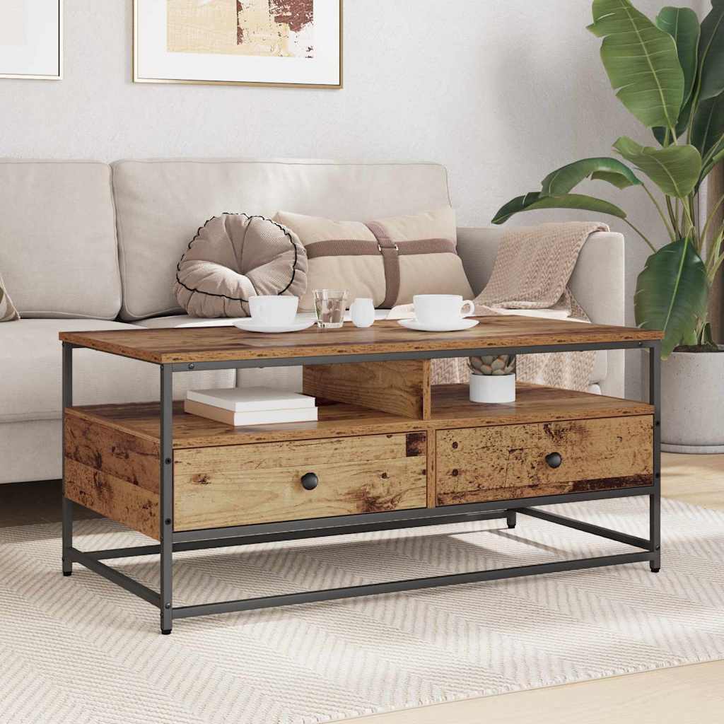 Sofabord Gammelt træ 100 x 51 x 45 cm Konstrueret træ
