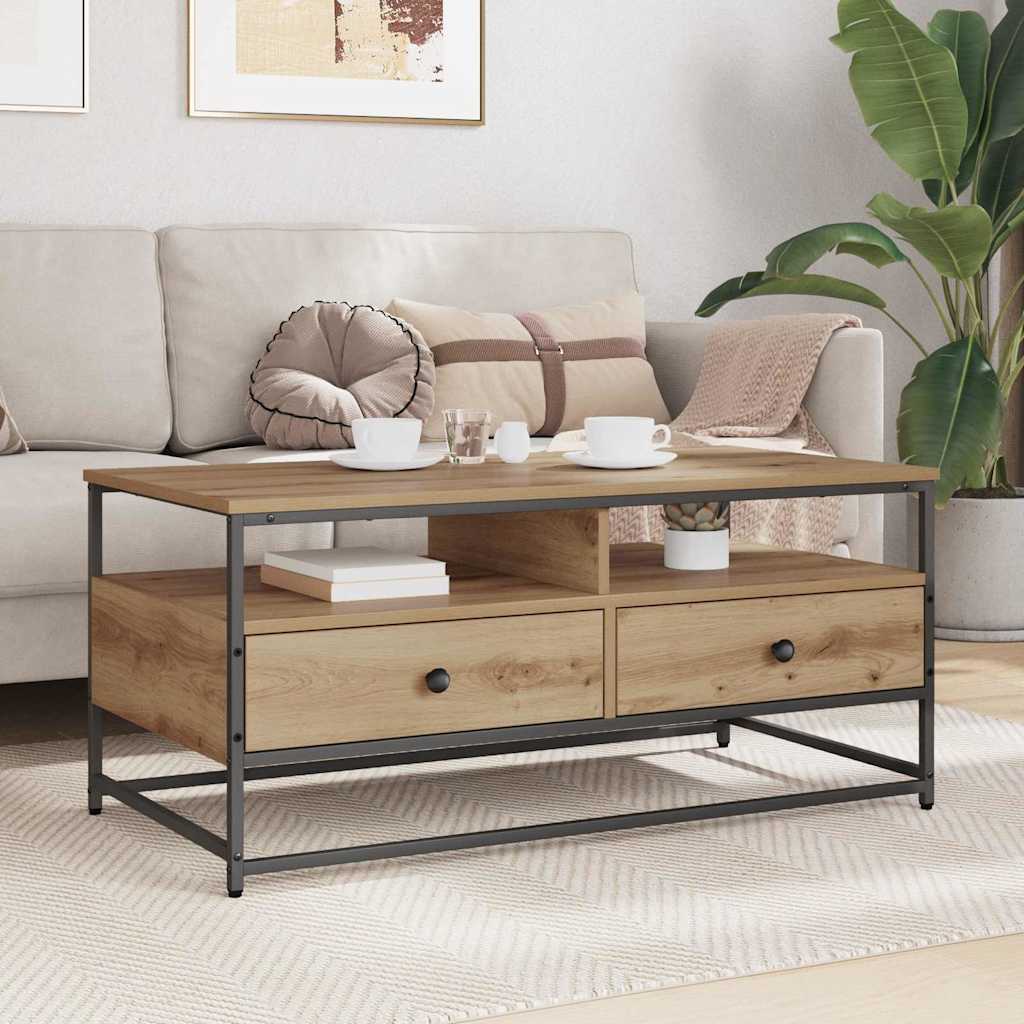 Sofabord Artisan-eg 100 x 51 x 45 cm Konstrueret træ