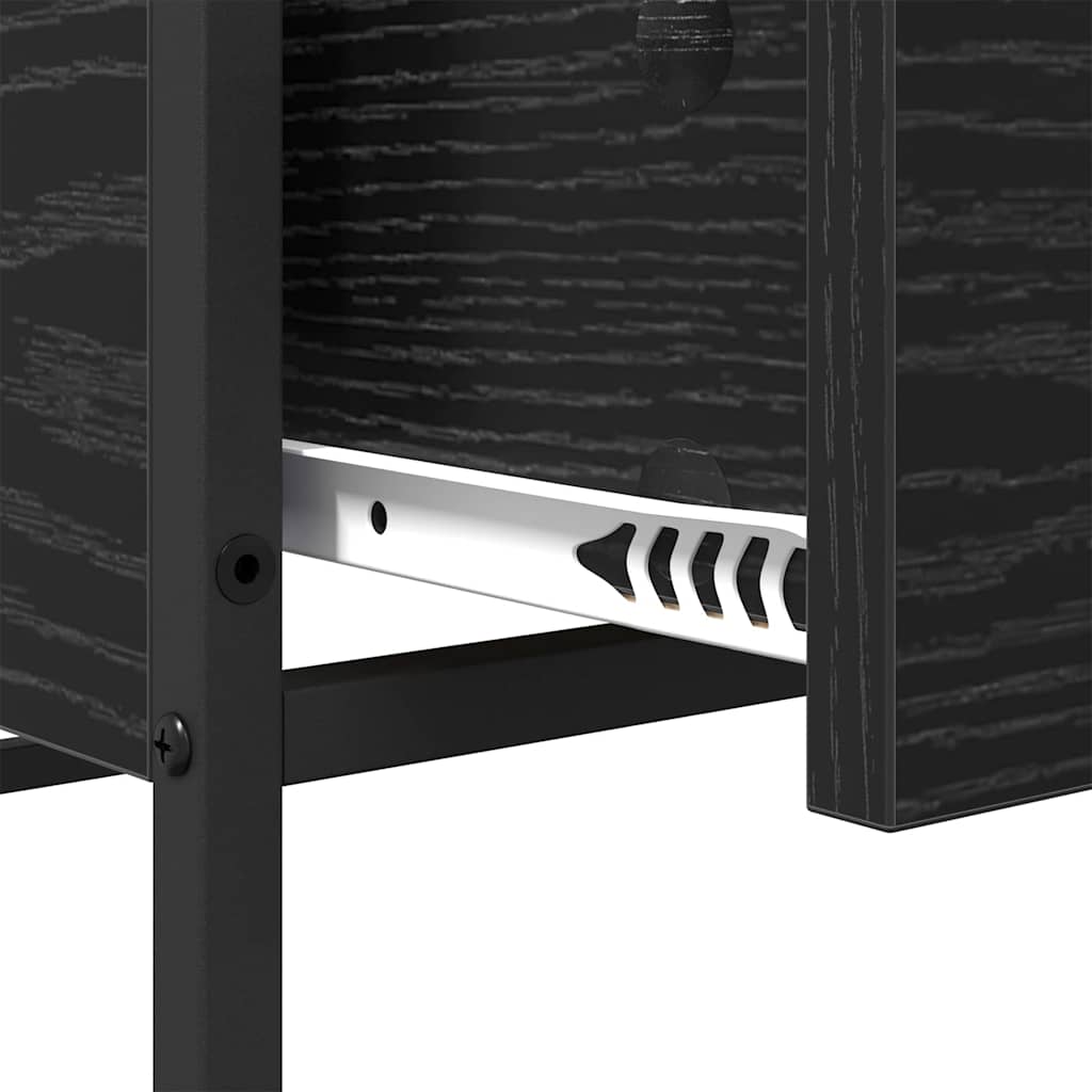 Sofabord Sort eg 100 x 51 x 45 cm Konstrueret træ