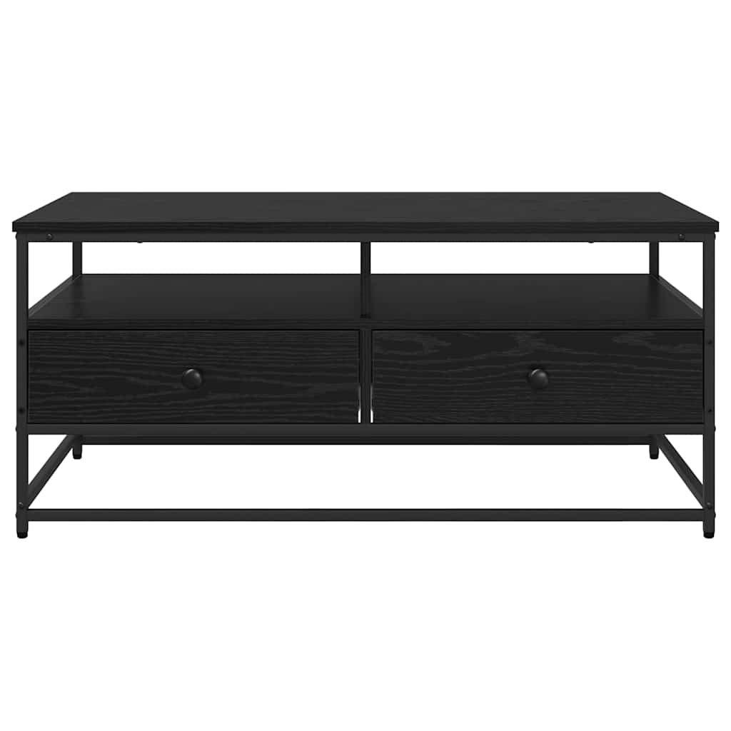Sofabord Sort eg 100 x 51 x 45 cm Konstrueret træ