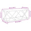Sofabord Sort eg 100 x 49 x 40 cm Konstrueret træ