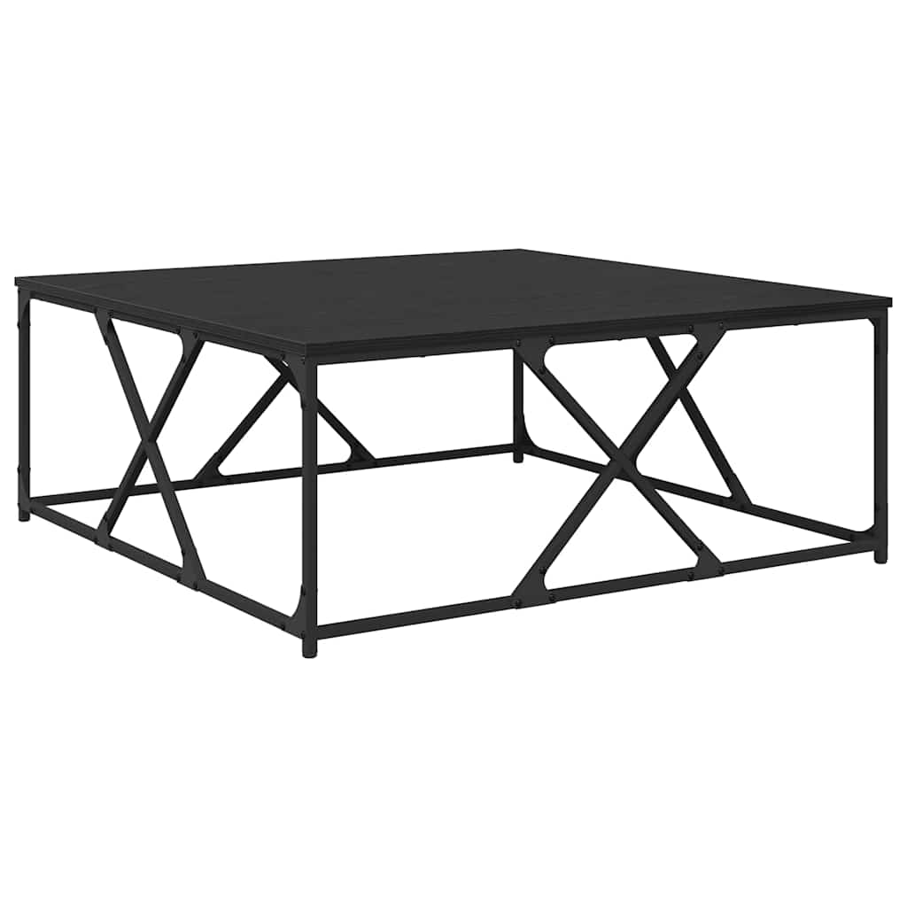 Sofabord Sort eg 100 x 100 x 40 cm Konstrueret træ