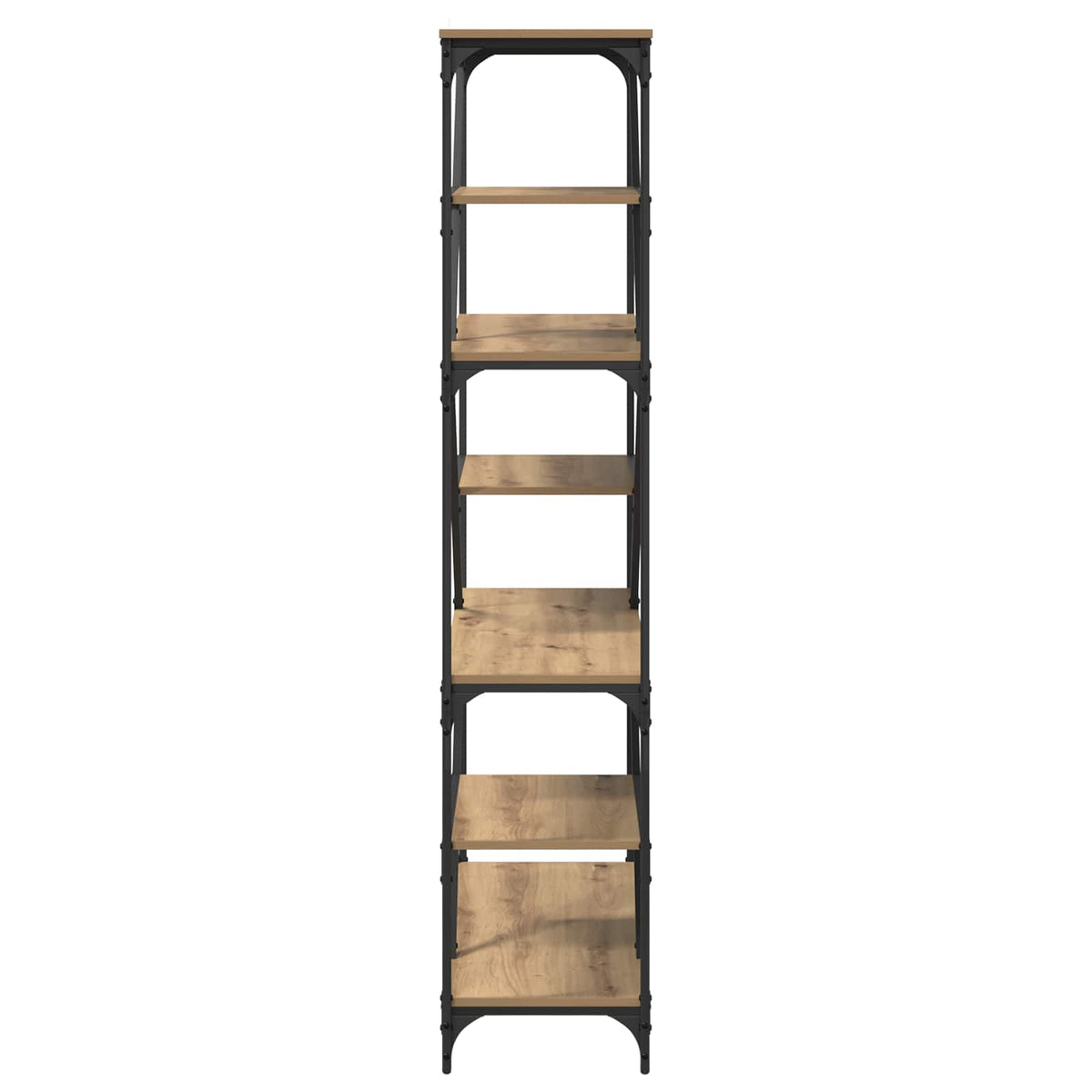 Bogreol 9 niveauer 91 x 36 x 176 cm Konstrueret træ