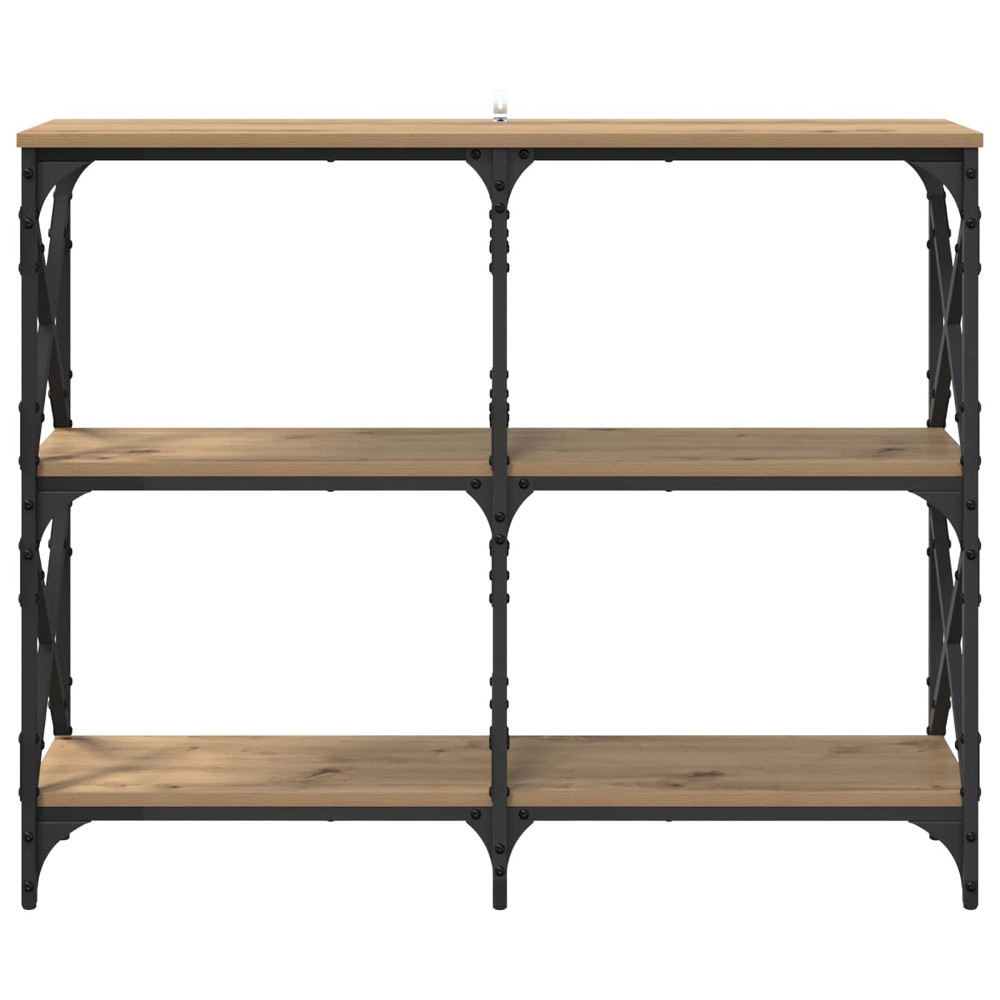 Konsolbord Artisan Egetræ 100 x 28 x 80,5 cm Konstrueret træ