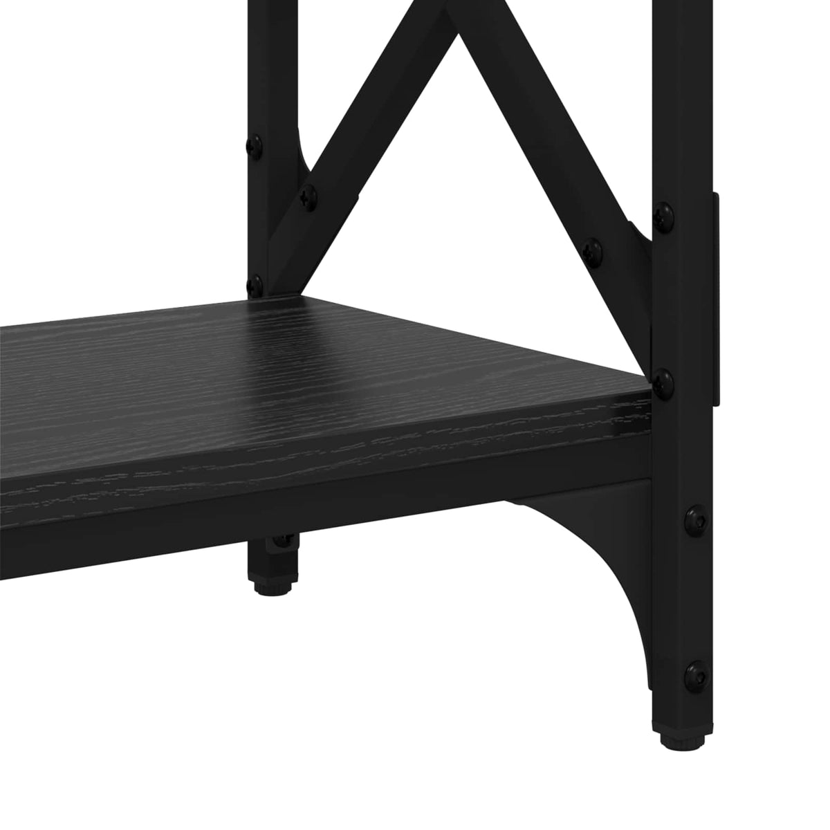 Konsolbord Sort eg 100 x 28 x 80,5 cm Konstrueret træ