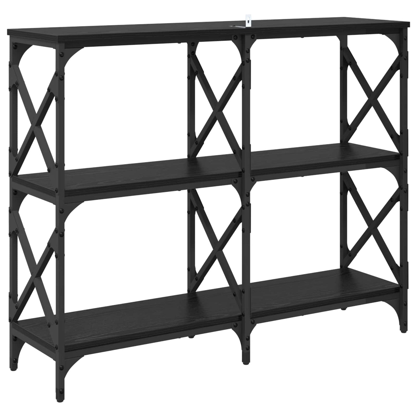 Konsolbord Sort eg 100 x 28 x 80,5 cm Konstrueret træ