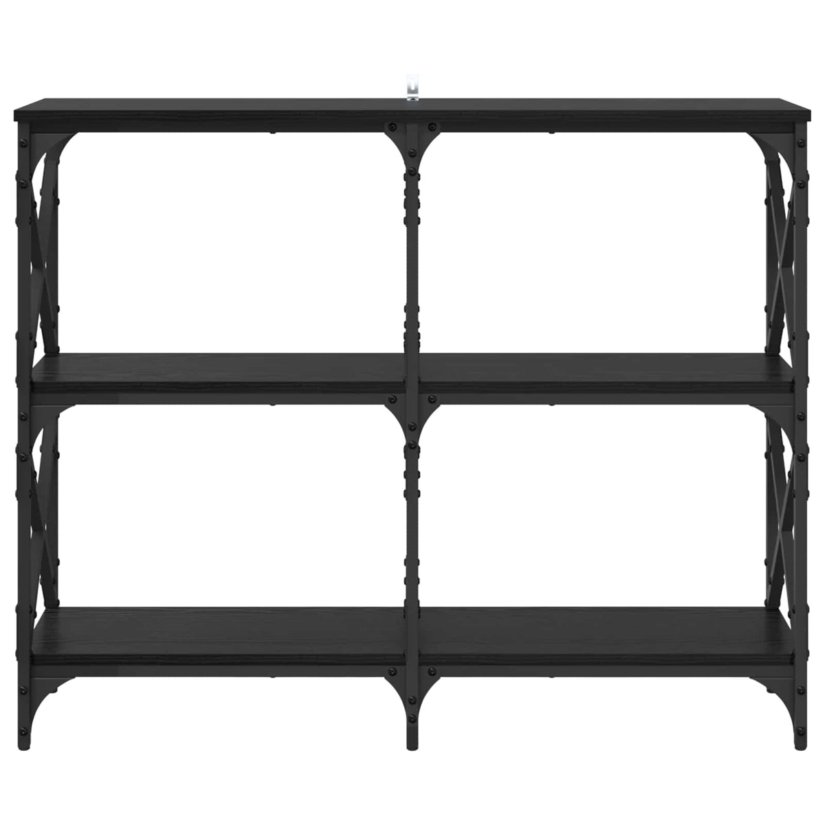 Konsolbord Sort eg 100 x 28 x 80,5 cm Konstrueret træ